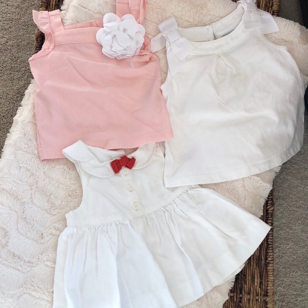 Lot of 3! Janie and Jack Baby Girl Tops